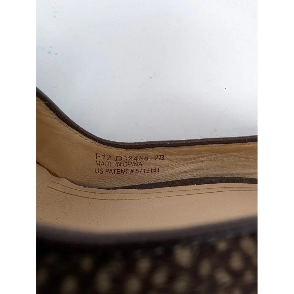 Cole Haan Women's Chelsea Double Platform Pump brown animal print sz 7